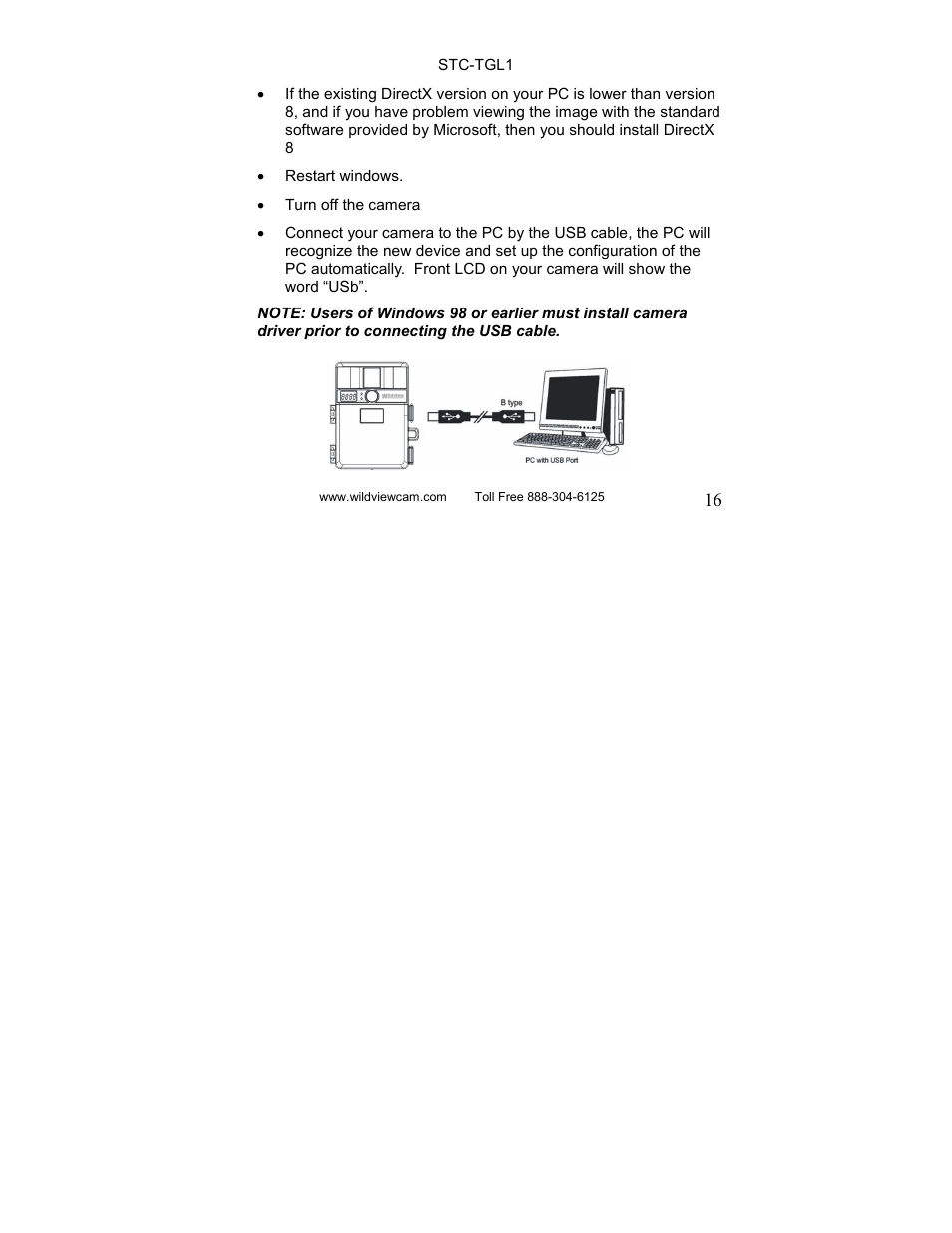 Wildview STC-TGL1 User Manual | Page 16 / 24