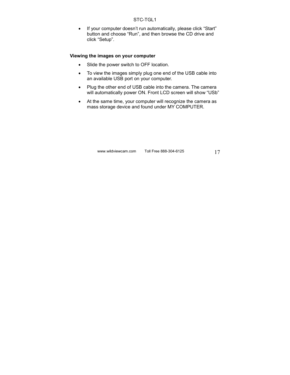 Wildview STC-TGL1 User Manual | Page 17 / 24