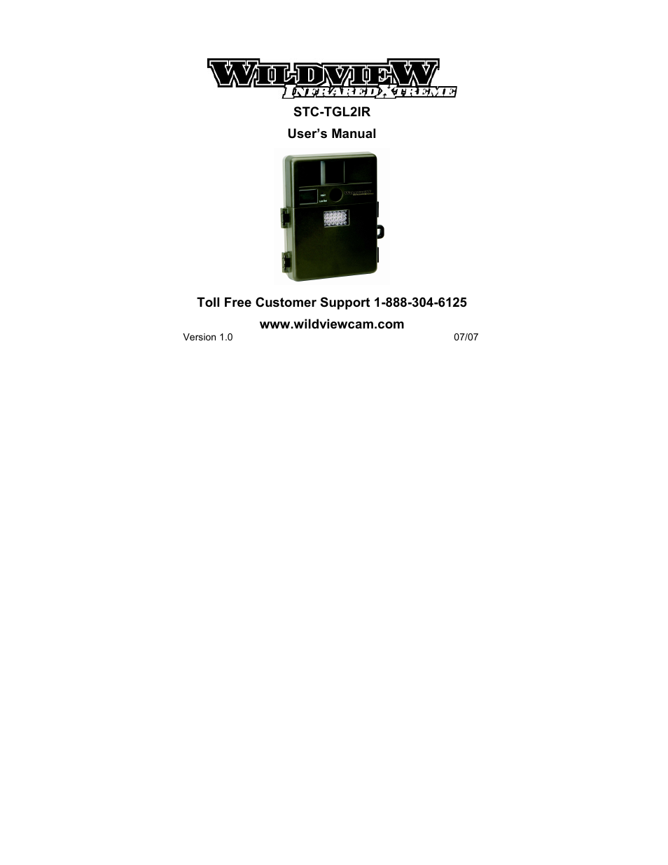 Wildview STC-TGL-2IR User Manual | 31 pages