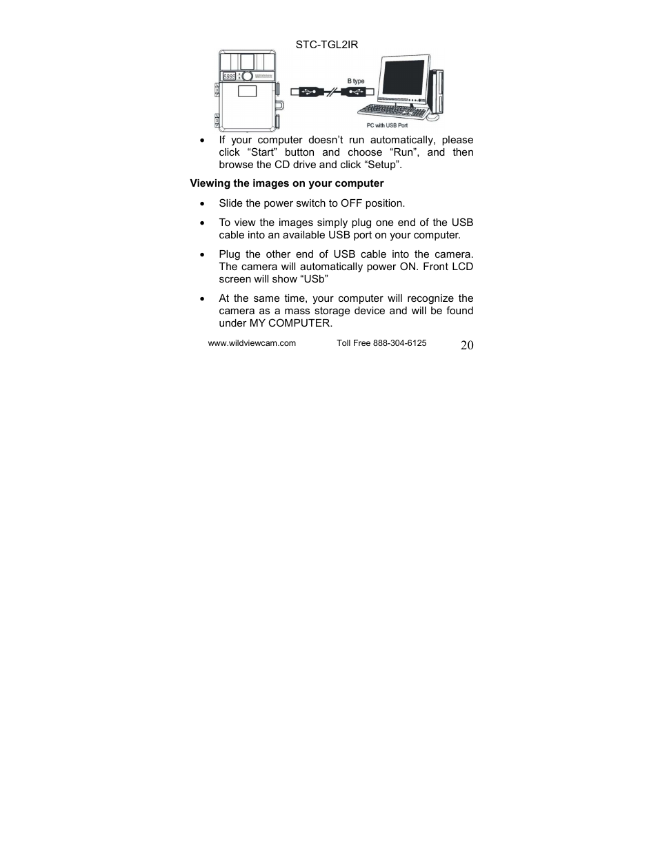 Wildview STC-TGL-2IR User Manual | Page 20 / 31