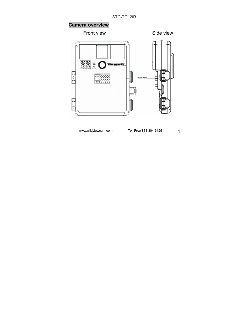 Wildview STC-TGL-2IR User Manual | Page 4 / 31