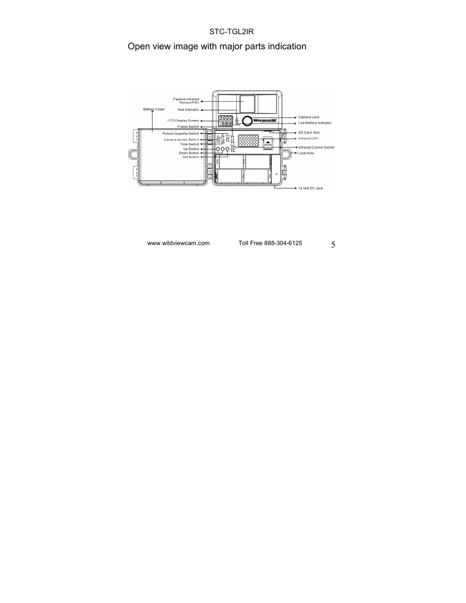 Wildview STC-TGL-2IR User Manual | Page 5 / 31