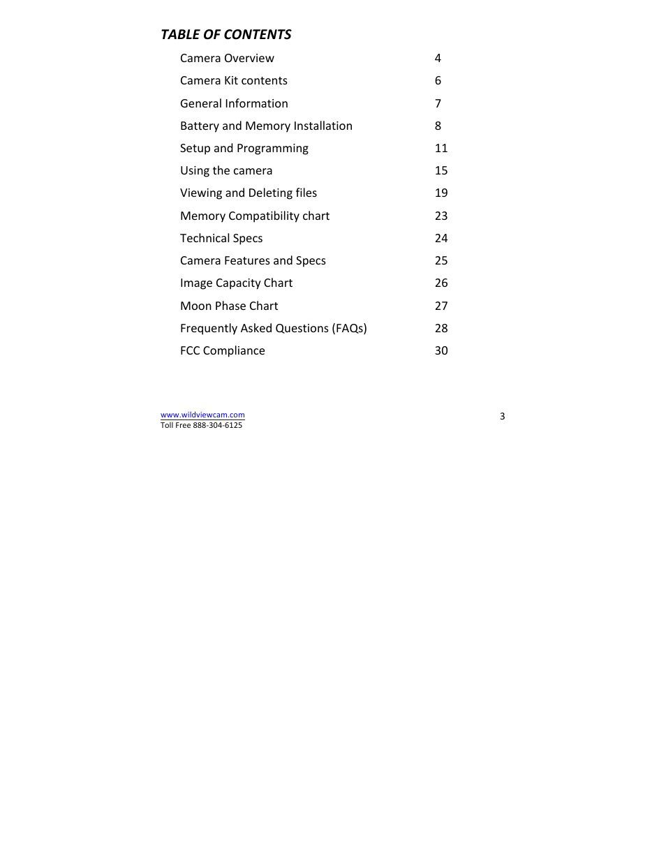 Wildview STC-TGL-X2IR User Manual | Page 3 / 30