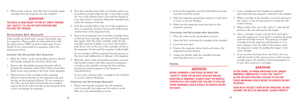Winchester Repeating Arms 70 User Manual | Page 20 / 36