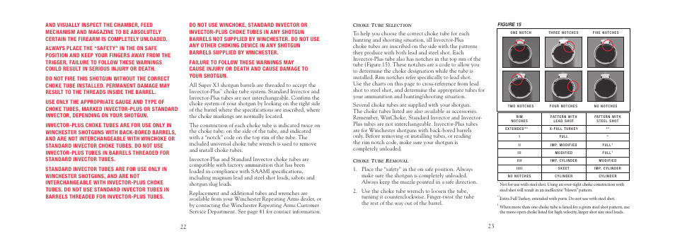 Winchester Repeating Arms X3 Shotgun User Manual | Page 24 / 44