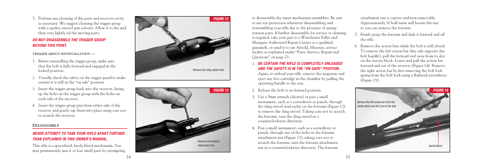 Winchester Repeating Arms X Rifle User Manual | Page 16 / 28