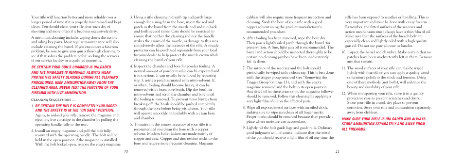 Winchester Repeating Arms X Rifle User Manual | Page 22 / 28