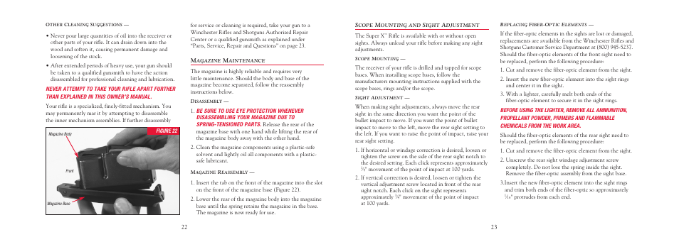 Winchester Repeating Arms X Rifle User Manual | Page 24 / 28