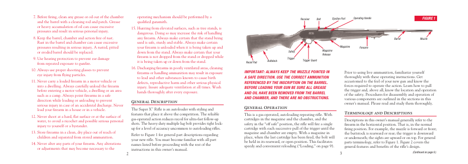 Winchester Repeating Arms X Rifle User Manual | Page 5 / 28