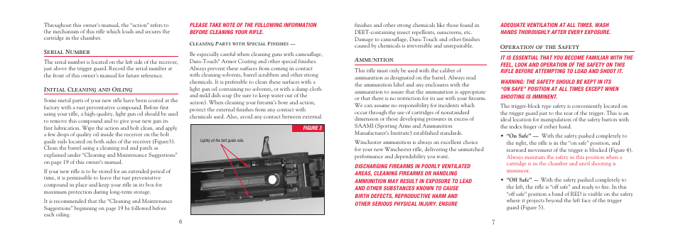 Winchester Repeating Arms X Rifle User Manual | Page 8 / 28