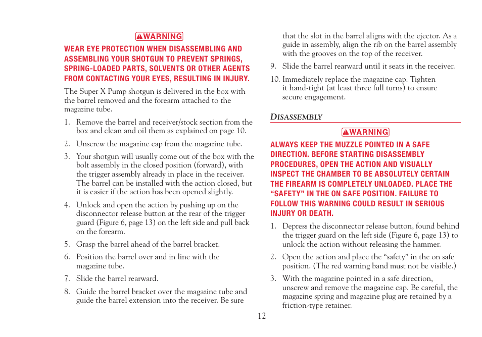 Winchester Repeating Arms X Pump (SXP) User Manual | Page 14 / 36
