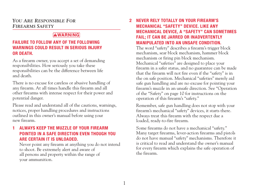 Winchester Repeating Arms X Pump (SXP) User Manual | Page 3 / 36