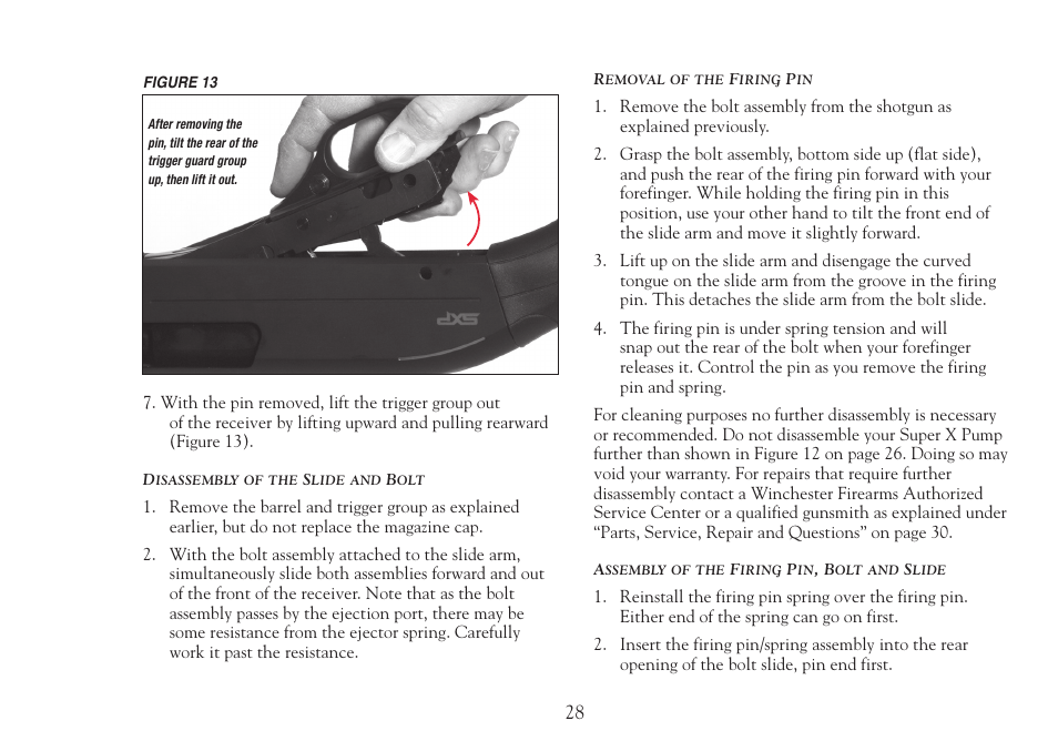 Winchester Repeating Arms X Pump (SXP) User Manual | Page 30 / 36