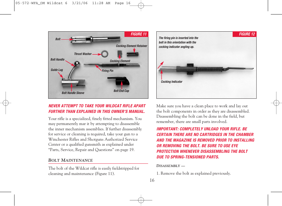 Winchester Repeating Arms Wildcat User Manual | Page 17 / 24