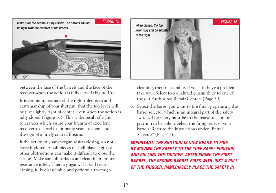 Winchester Repeating Arms Select User Manual | Page 19 / 34