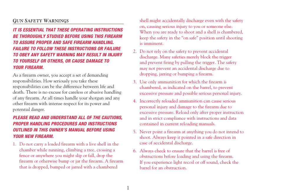 Winchester Repeating Arms Select User Manual | Page 3 / 34