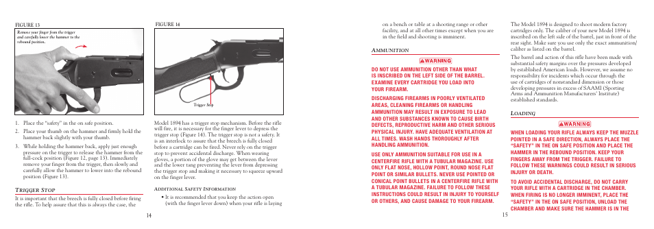 Winchester Repeating Arms 94 (Includes Take Down) User Manual | Page 16 / 36