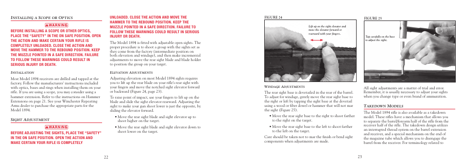 Winchester Repeating Arms 94 (Includes Take Down) User Manual | Page 25 / 36