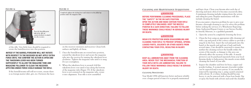 Winchester Repeating Arms 94 (Includes Take Down) User Manual | Page 30 / 36