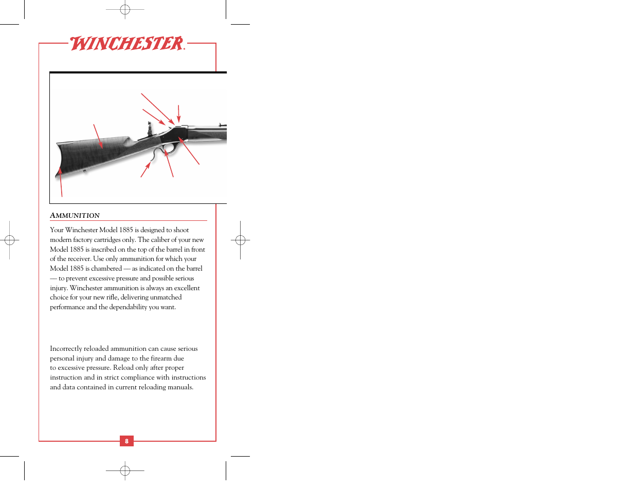 Winchester Repeating Arms 1885 Centerfire User Manual | Page 10 / 36
