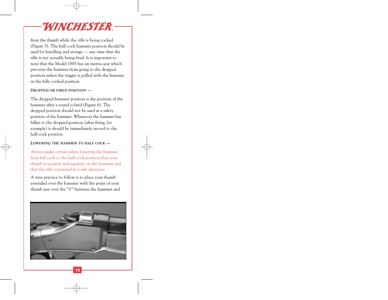 Winchester Repeating Arms 1885 Centerfire User Manual | Page 14 / 36