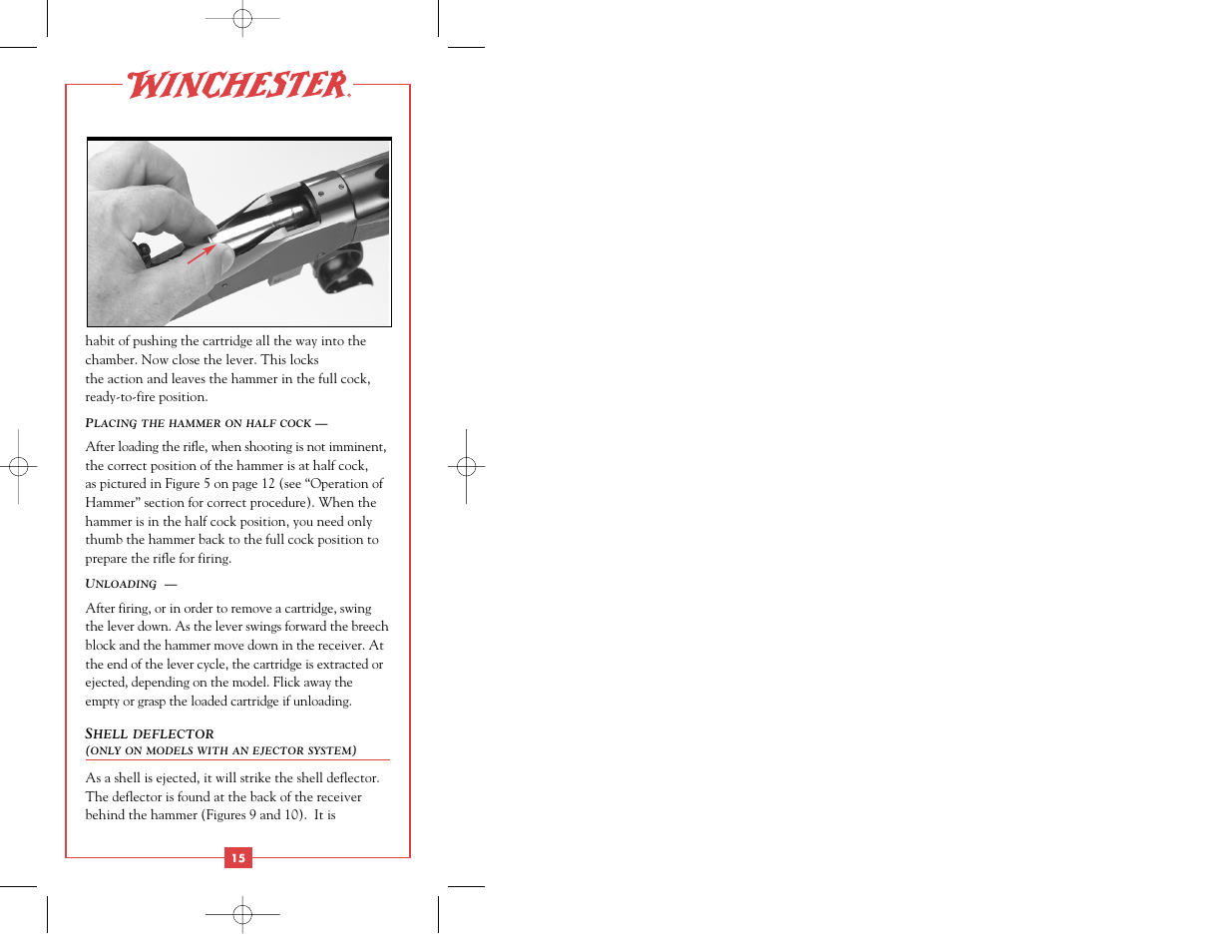 Winchester Repeating Arms 1885 Centerfire User Manual | Page 17 / 36