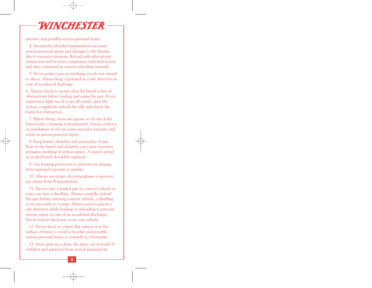 Winchester Repeating Arms 1885 Centerfire User Manual | Page 5 / 36