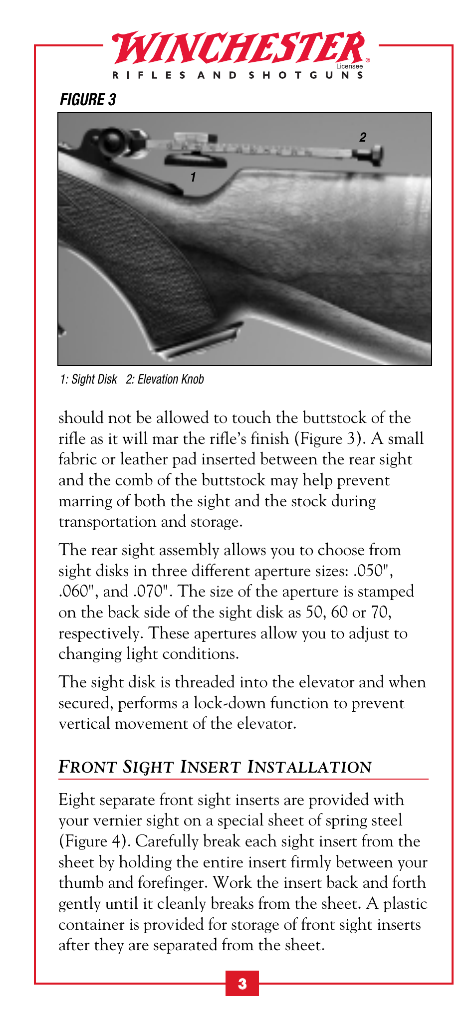 Winchester Repeating Arms 1885 Creedmoor User Manual | Page 4 / 13