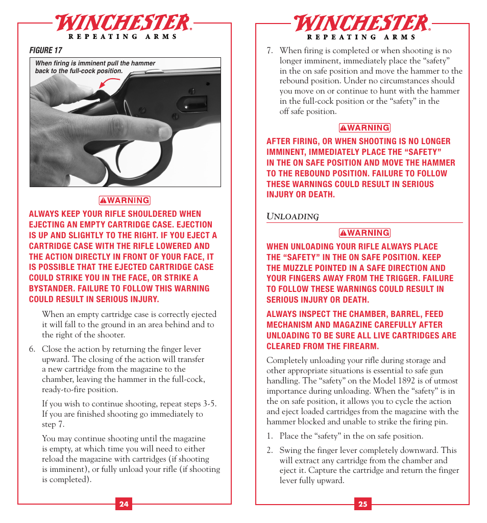 Winchester Repeating Arms 1892 User Manual | Page 14 / 24