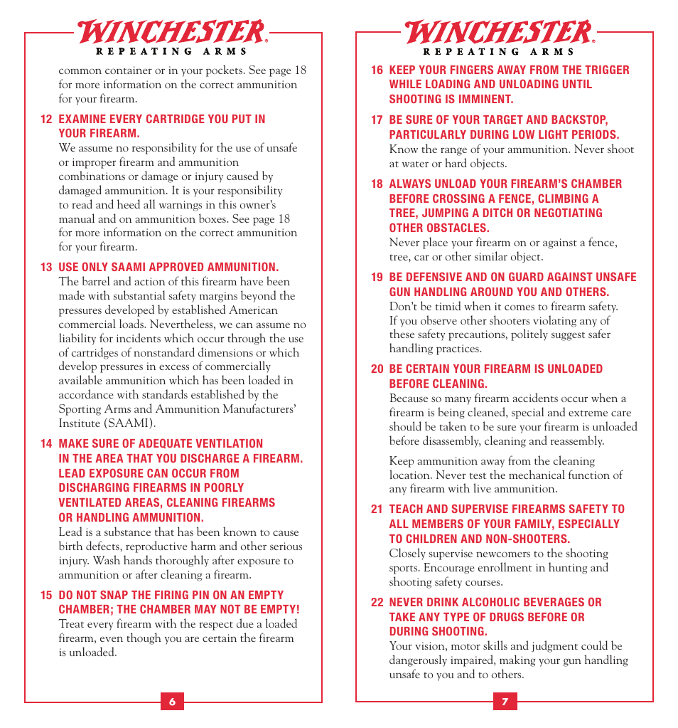 Winchester Repeating Arms 1892 User Manual | Page 5 / 24