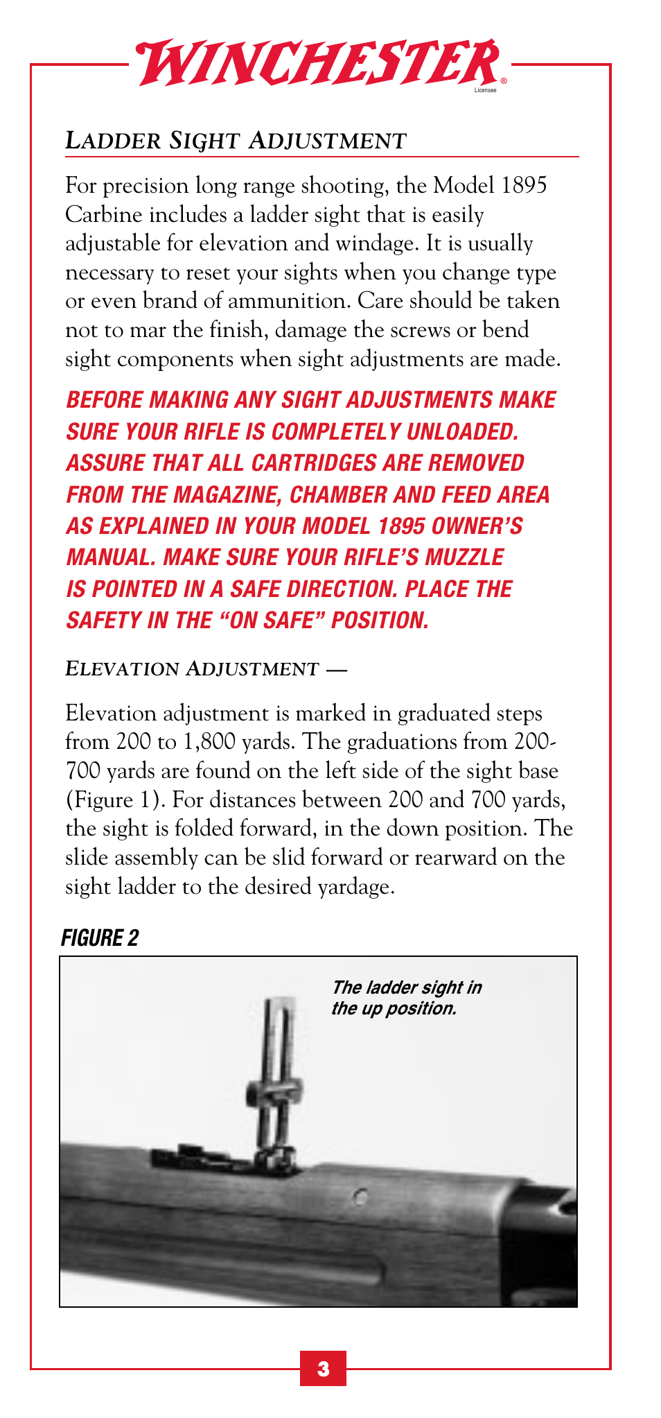 Winchester Repeating Arms 1895 Saddle Ring Carbine User Manual | Page 5 / 12