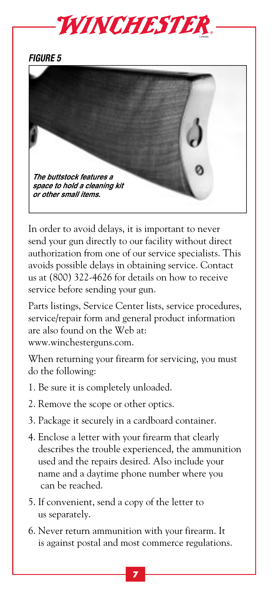 Winchester Repeating Arms 1895 Saddle Ring Carbine User Manual | Page 9 / 12