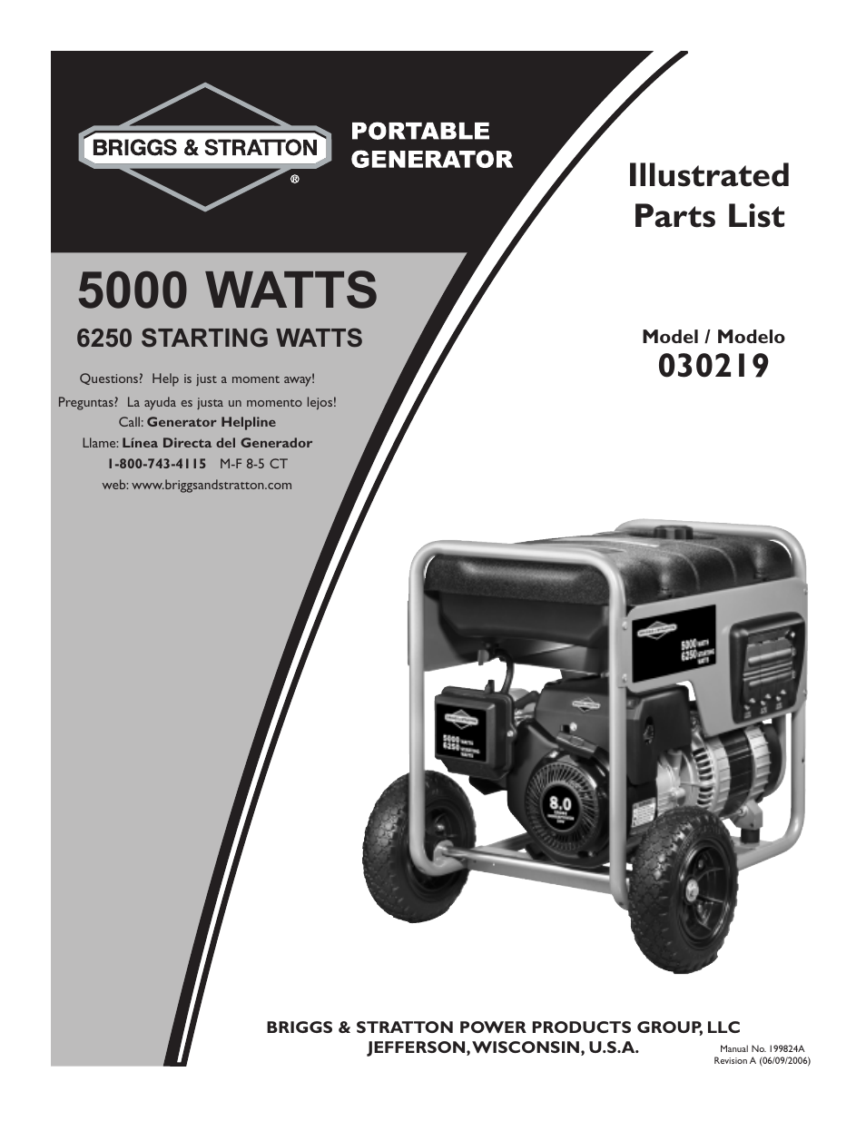Briggs & Stratton 30219 User Manual | 6 pages