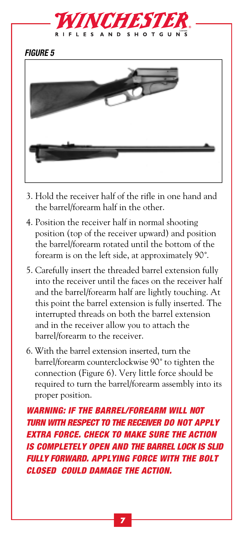 Winchester Repeating Arms 1895 Take Down User Manual | Page 9 / 15