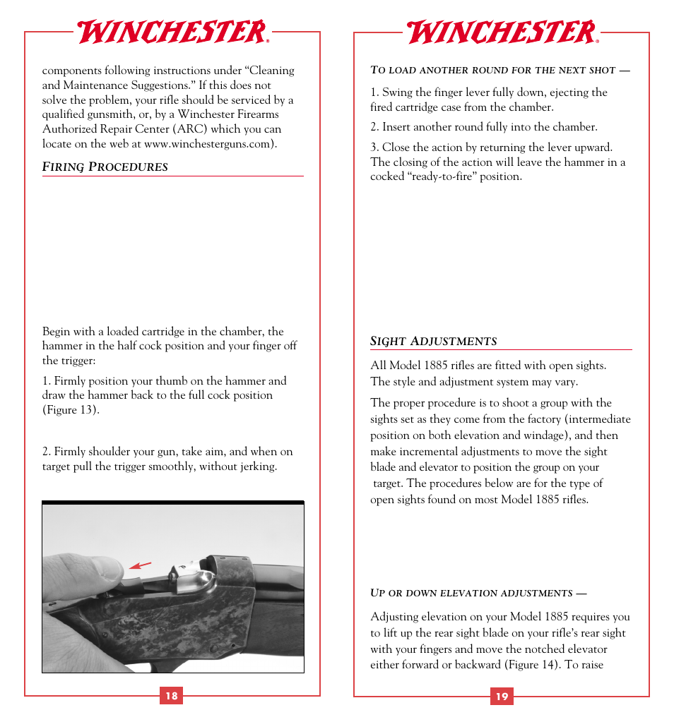 Winchester Repeating Arms 1885 Rimfire User Manual | Page 11 / 21