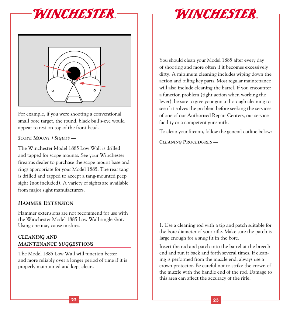 Winchester Repeating Arms 1885 Rimfire User Manual | Page 13 / 21