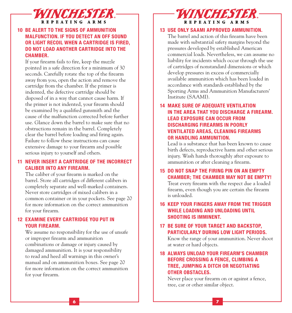 Winchester Repeating Arms 1873 User Manual | Page 5 / 19