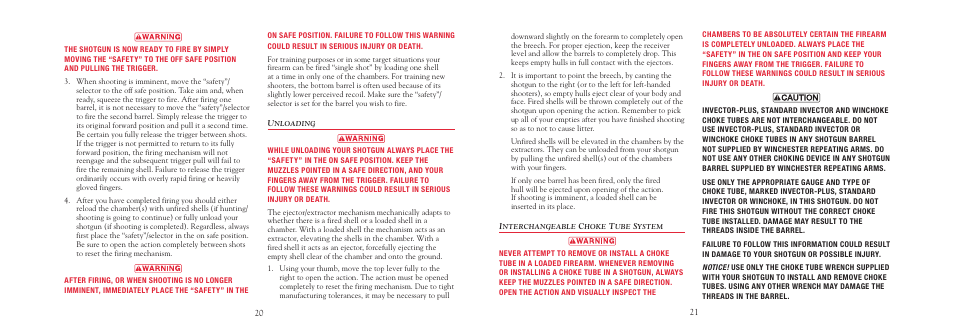 Winchester Repeating Arms 101 User Manual | Page 22 / 36