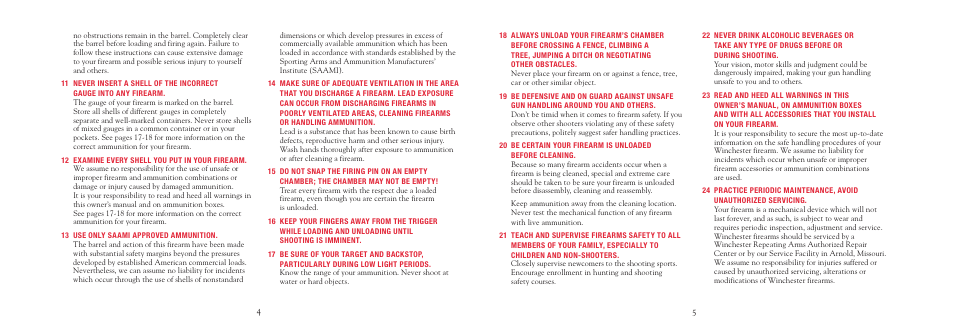 Winchester Repeating Arms 101 User Manual | Page 7 / 36