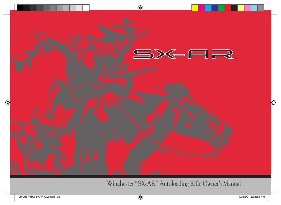 Winchester Repeating Arms SX-AR (Historic Manual) User Manual | 32 pages