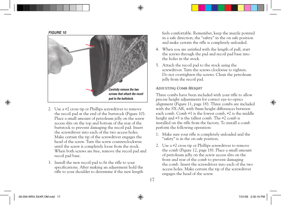 Winchester Repeating Arms SX-AR (Historic Manual) User Manual | Page 19 / 32