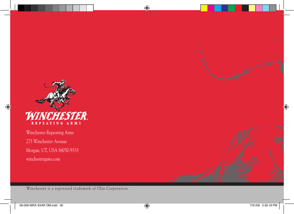 Winchester, Sx-ar, Autoloading rifle owner’s manual | Winchester Repeating Arms SX-AR (Historic Manual) User Manual | Page 32 / 32