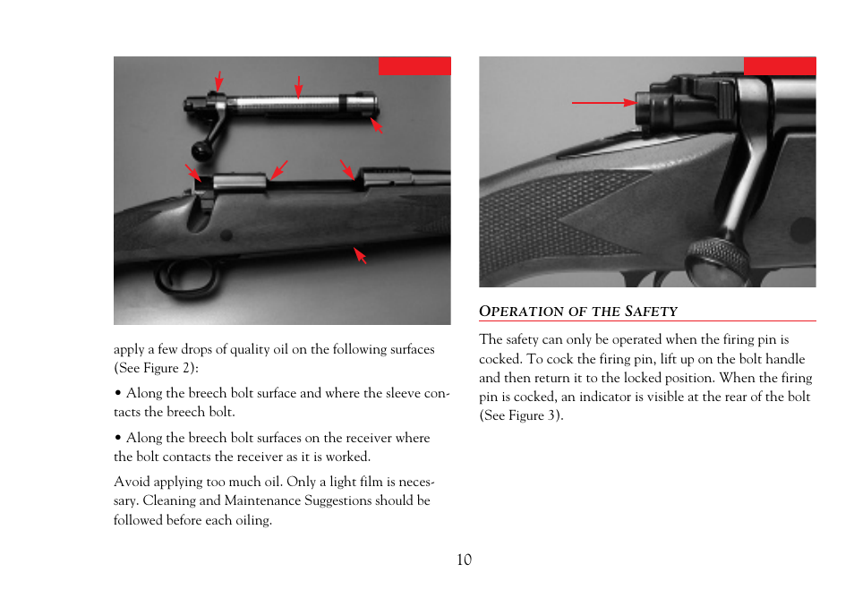 Operation of the safety | Winchester Repeating Arms 70 (Historic Manual) User Manual | Page 11 / 31