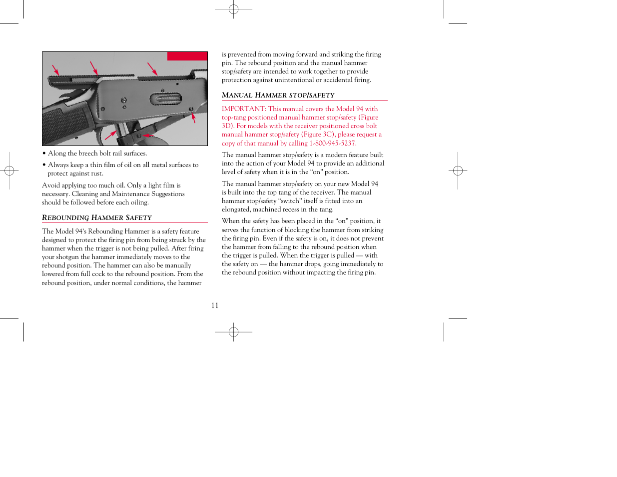Winchester Repeating Arms 94 Top Tang Safety (Historic Manual) User Manual | Page 11 / 32