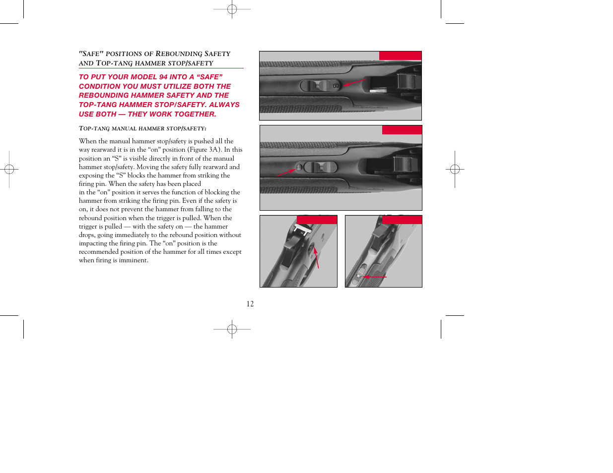 Winchester Repeating Arms 94 Top Tang Safety (Historic Manual) User Manual | Page 12 / 32