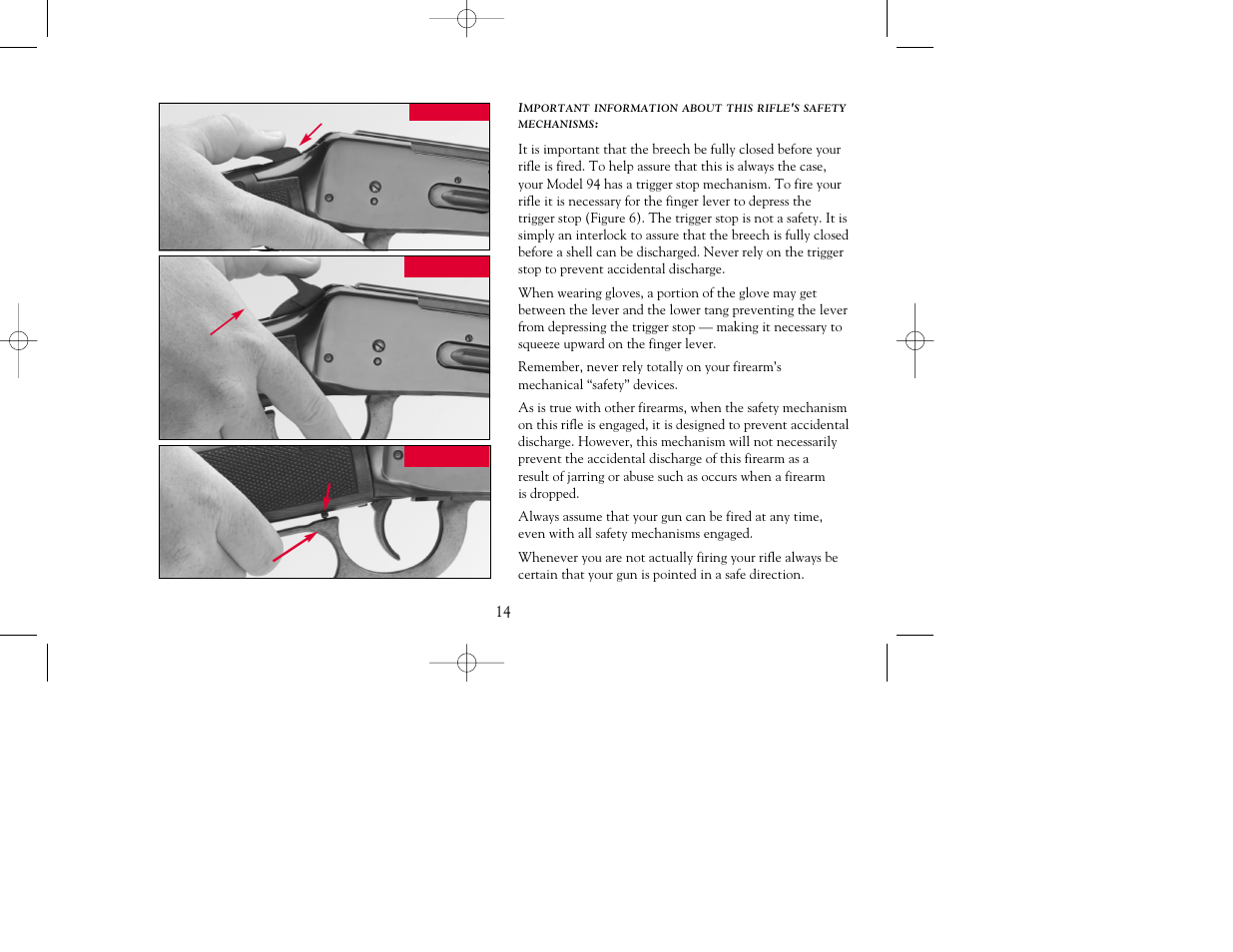 Winchester Repeating Arms 94 Top Tang Safety (Historic Manual) User Manual | Page 14 / 32