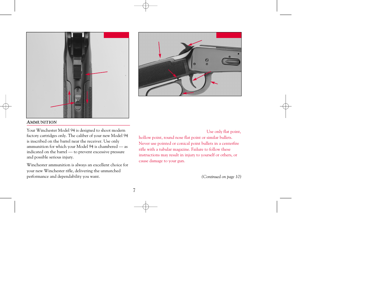 Winchester Repeating Arms 94 Top Tang Safety (Historic Manual) User Manual | Page 7 / 32