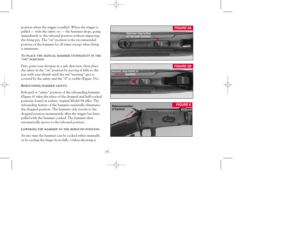Winchester Repeating Arms 9410 Top Tang Safety (Historic Manual) User Manual | Page 15 / 44