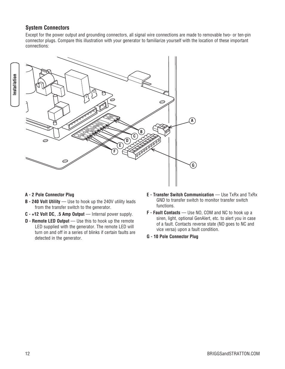 Briggs & Stratton 10000 Watt User Manual | Page 12 / 52