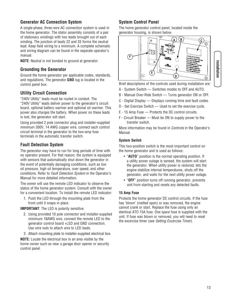 Briggs & Stratton 10000 Watt User Manual | Page 13 / 52